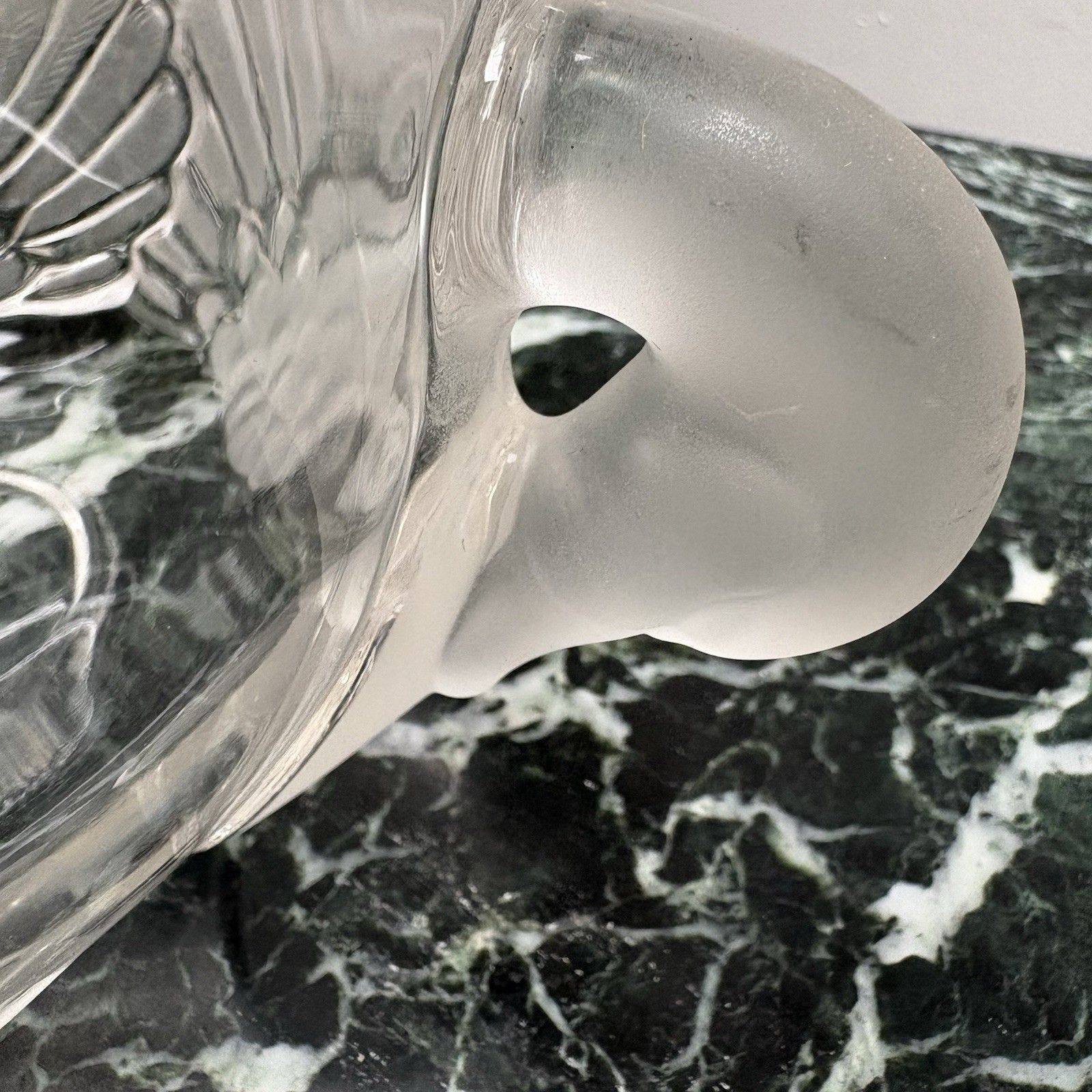Vintage Walther Glas "Lydia" Frosted Swan Candy Bonbon Dish 1980s photo vinterior