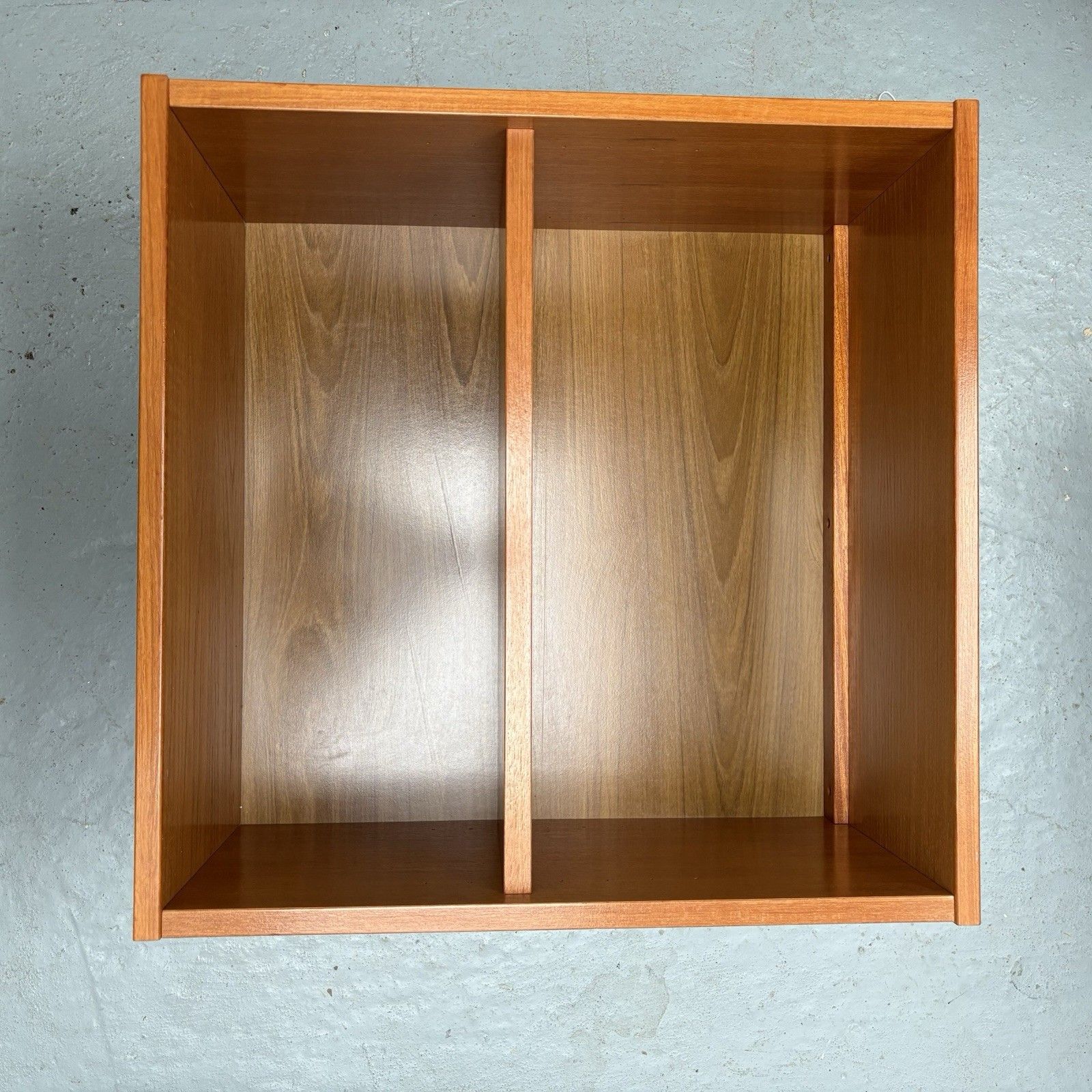 photo furniture Pair Of Mcm Beaver Tapley 33 Floating 2 Section Open Teak Bookcases