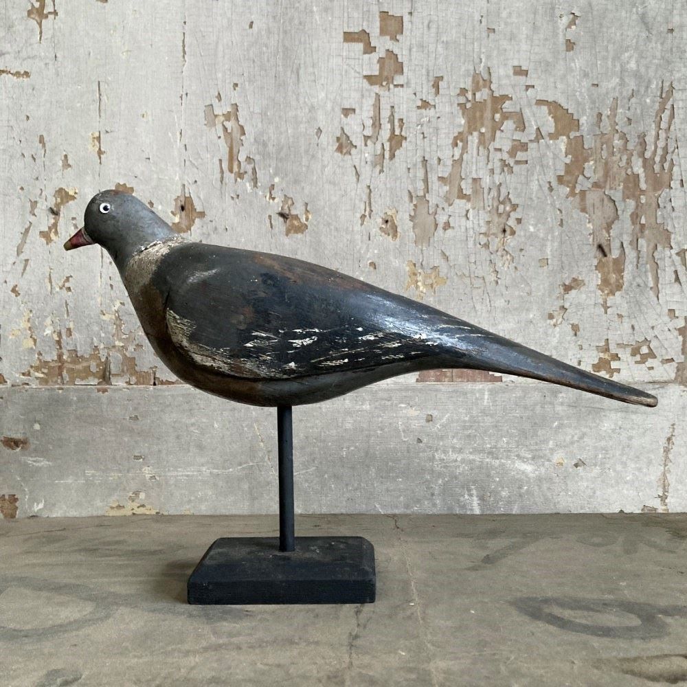 Antique Wood Pigeon Decoy   James Rolph
