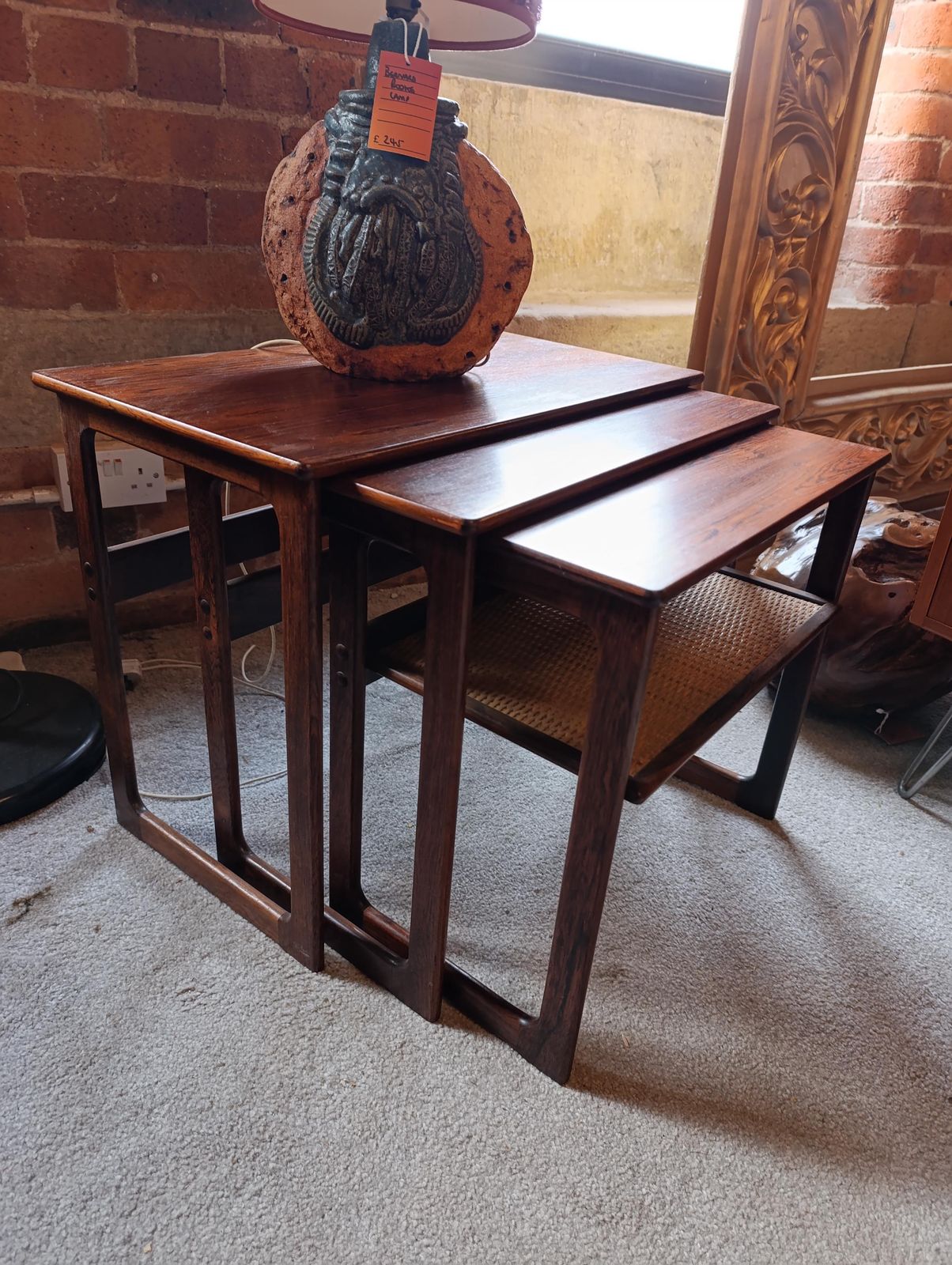 Mid Century Danish Teak Nest Of Tables By Cfc Silkeborg Johannes Andersen Illum Wikkelsø