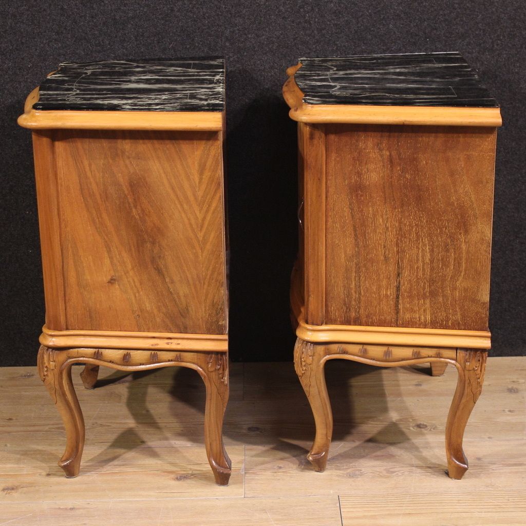 Pair Of 20th Century Italian Bedside Tables photo vintage