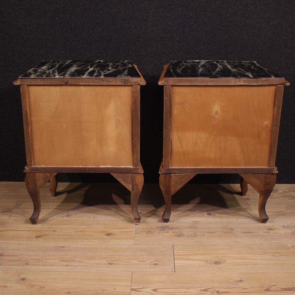 photo furniture Pair Of 20th Century Italian Bedside Tables