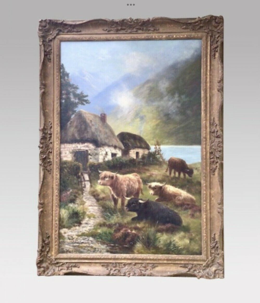 Pair Of Antique Oil Paintings By Daniel Sherrin. photo buy