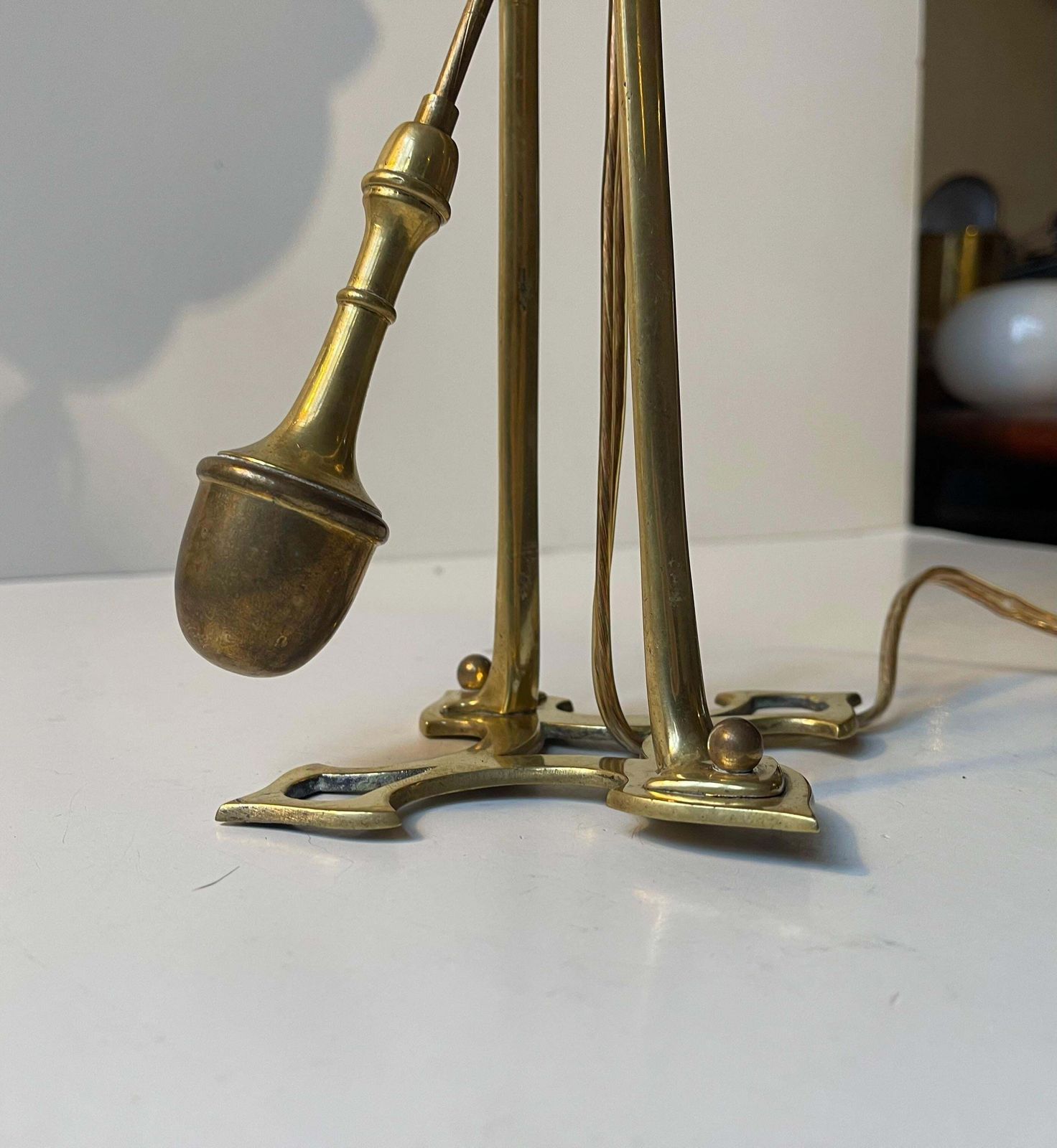 photo furniture Arts & Crafts Brass Rocking Lamp / Sconce In The Style Of Was Benson