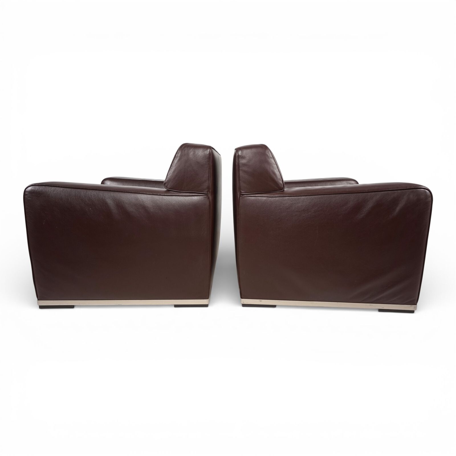 Set Of 2 B&B Italia Maxalto Apta Imprimatur Leather Armchairs By Antonio Citterio, 1999 photo vintage
