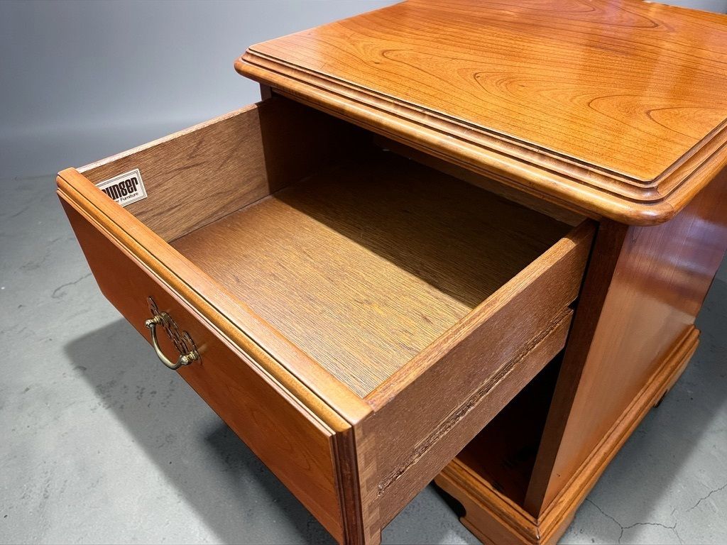 Mid Century Teak Bedside Cabinet Younger Furniture H52cm W46cm 1970s Solid Wood photo buy