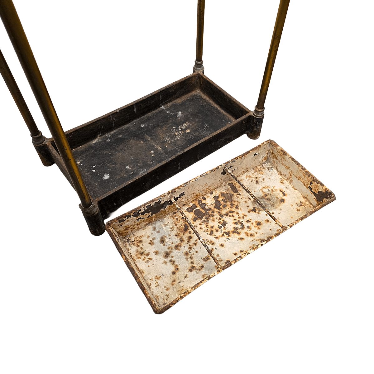 Antique English Brass Umbrella Stand, From Around 1900 photo 235.0