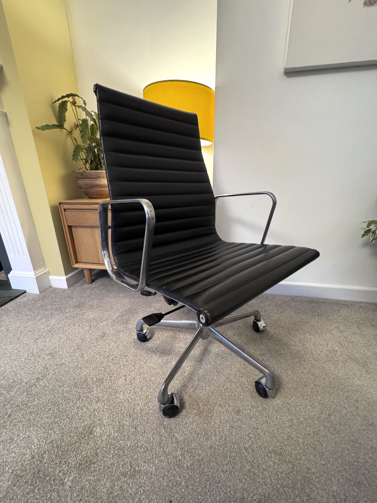 Genuine Vintage Eames Ea119 Office Chair By Icf photo for sale