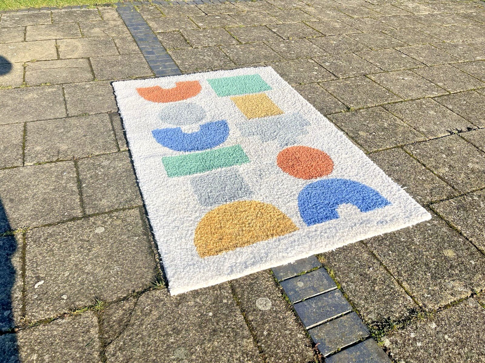 John Lewis Anyday Building Blocks Rug Kids Room Mid Century Vintage Retro Style photo furniture