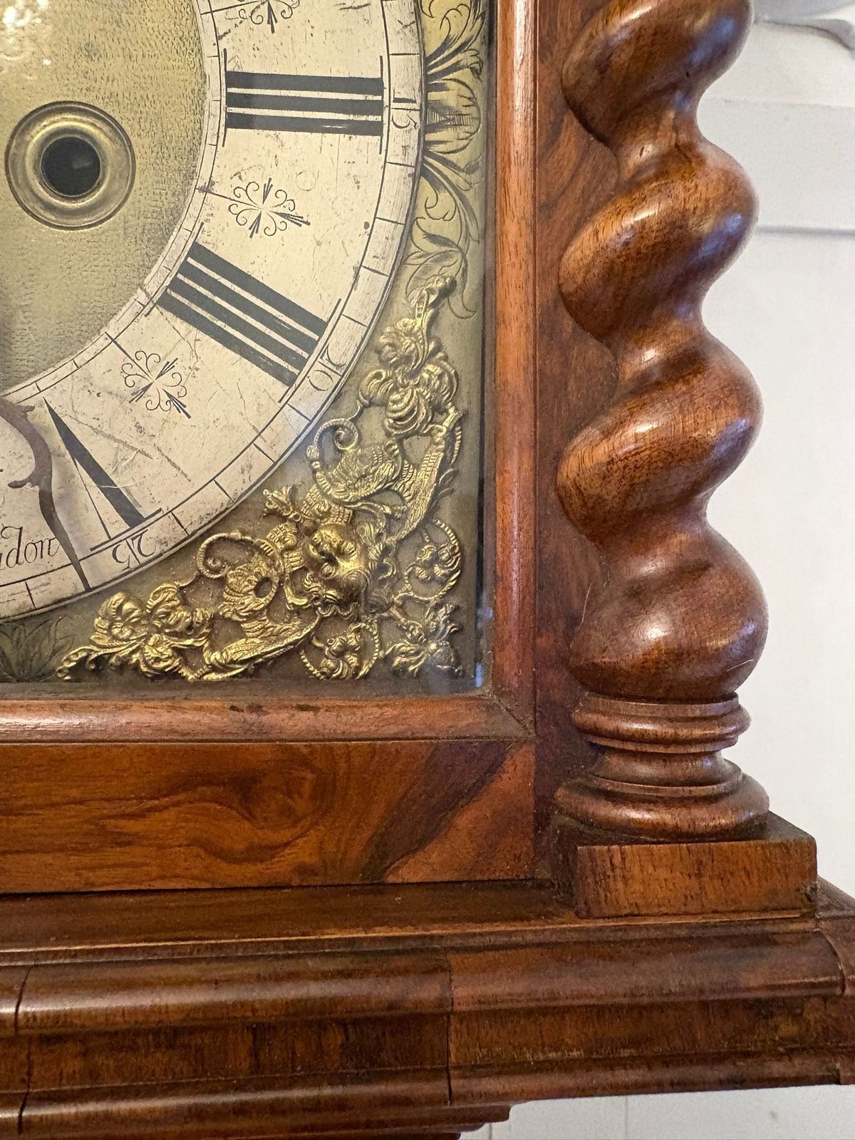 Antique 17th Century English Burr Walnut Longcase Clock By Edin Burgis Of London photo vintage