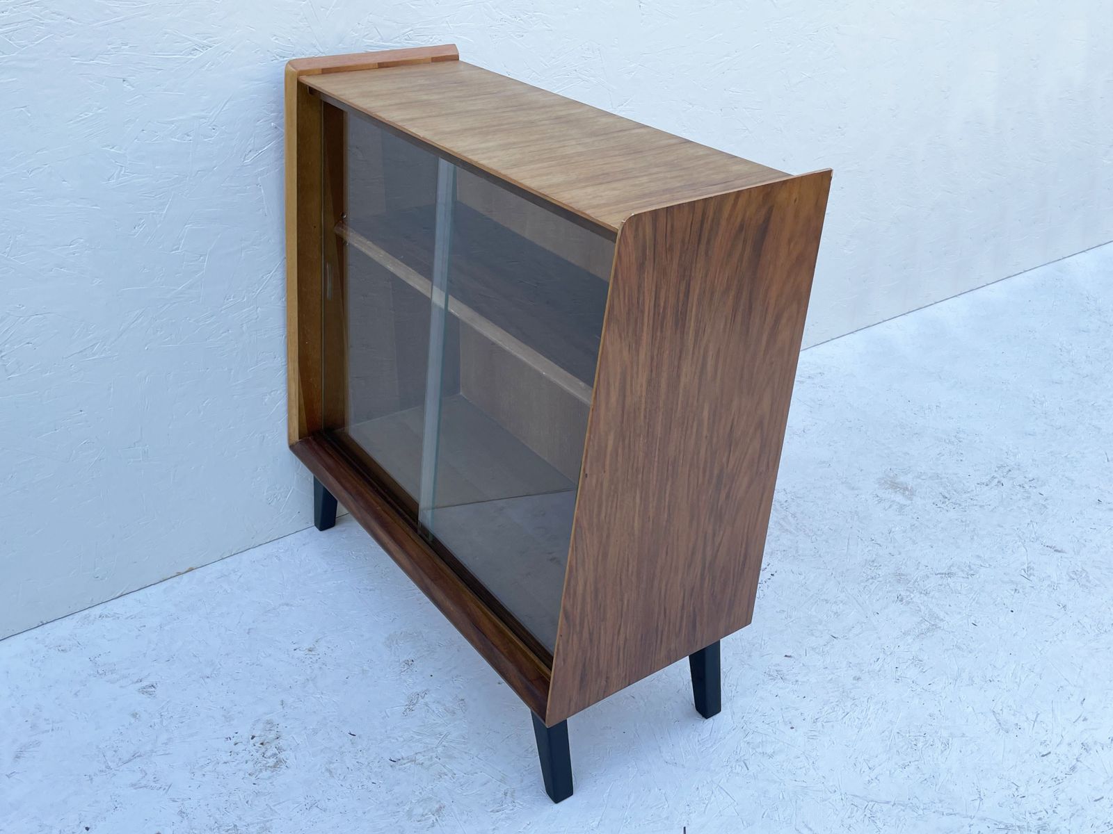 photo buy Pair Of Mid Century Glazed Display Cabinets By Wrighton, England C.1960's