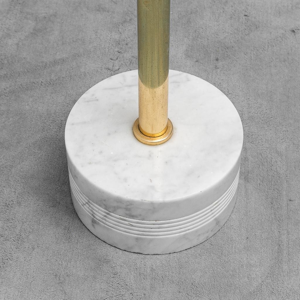1970s Vintage Modernist Metal And Marble Base Coat Rack photo 339.0