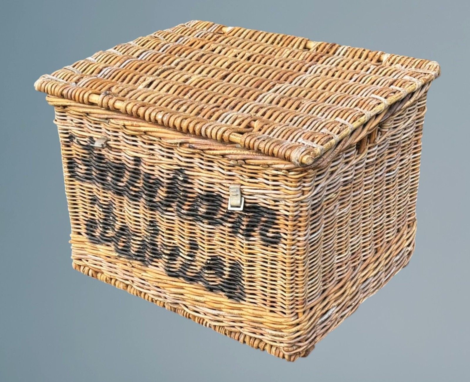 photo buy Large Antique Wicker Basket /Log Basket