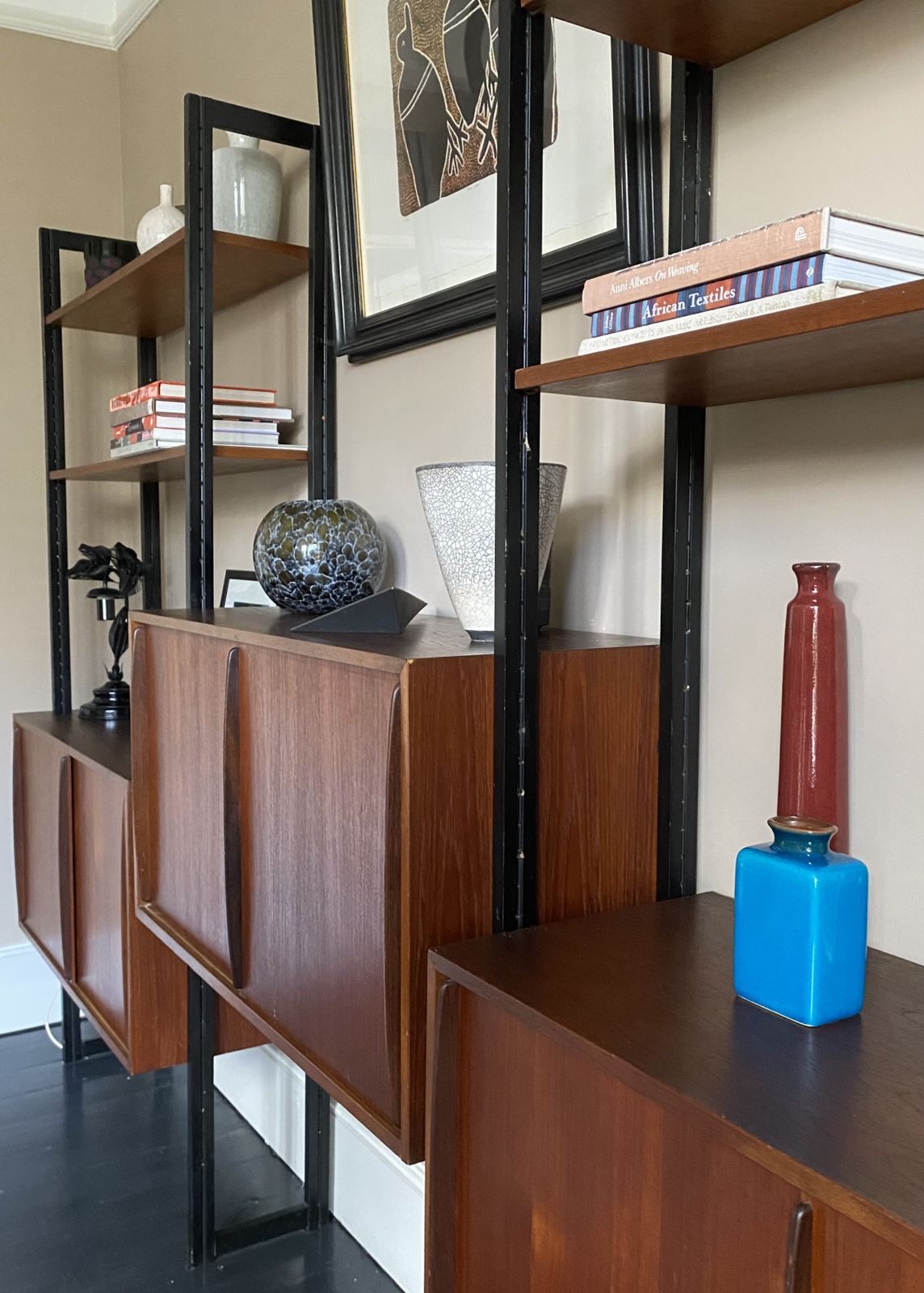 Mid Century Modular Shelving System In Teak By Olli Borg For Asko. Made In Finland. photo furniture