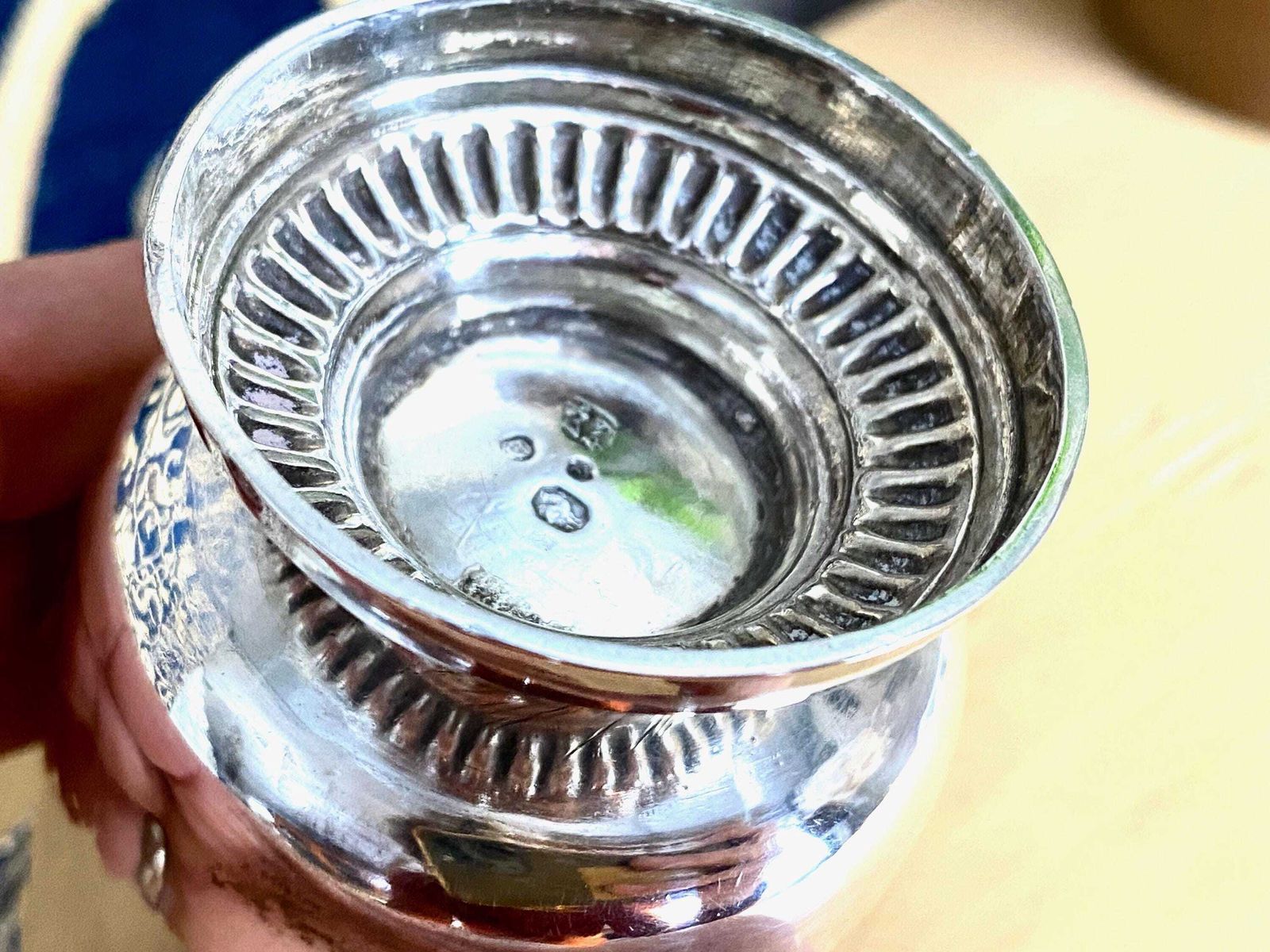 Antique 1798 1809 French Silver 950/1000 Timbale Beaker Tulip Cup Moselle, Lorraine 104g photo 425.0