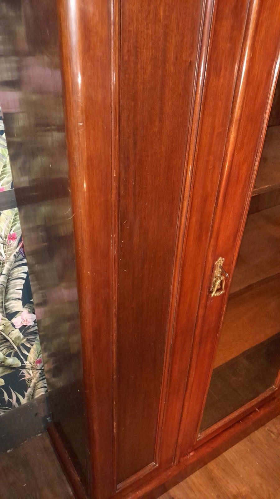 photo for sale Superb Victorian Tall Bookcase With 1 Glazed Door And 4 Internal Shelves