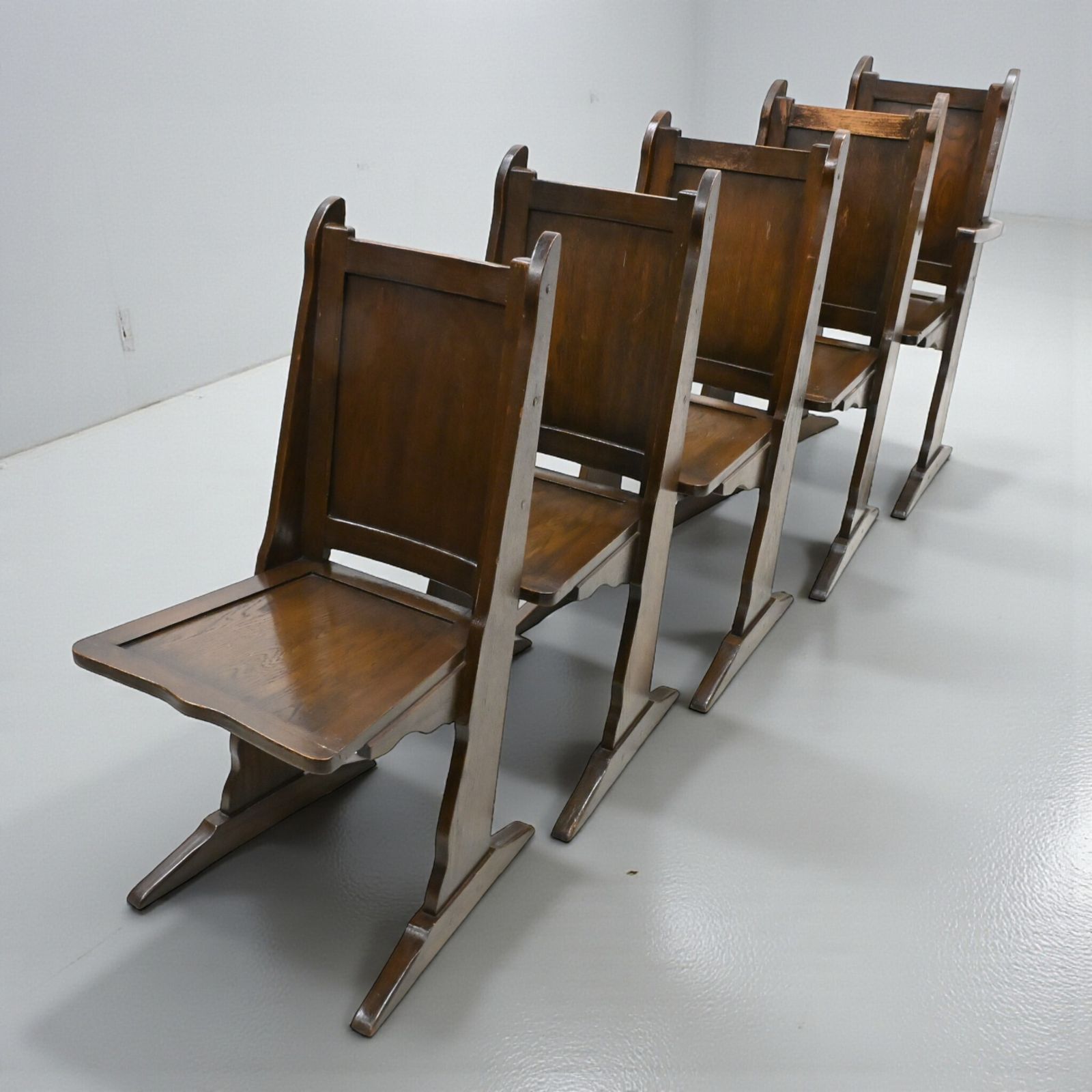 5 Antique Arts And Crafts Mission Oak Chairs "Just Stunning" Free Uk Delivery* photo Furniture