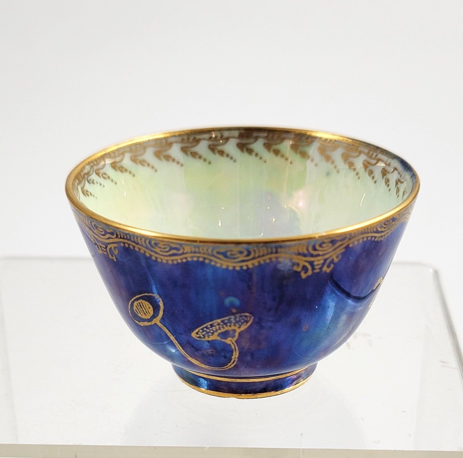 Daisy Makeig Jones Wedgwood Blue Lustre Dragon Miniature Cup, C.1915 photo 300.0