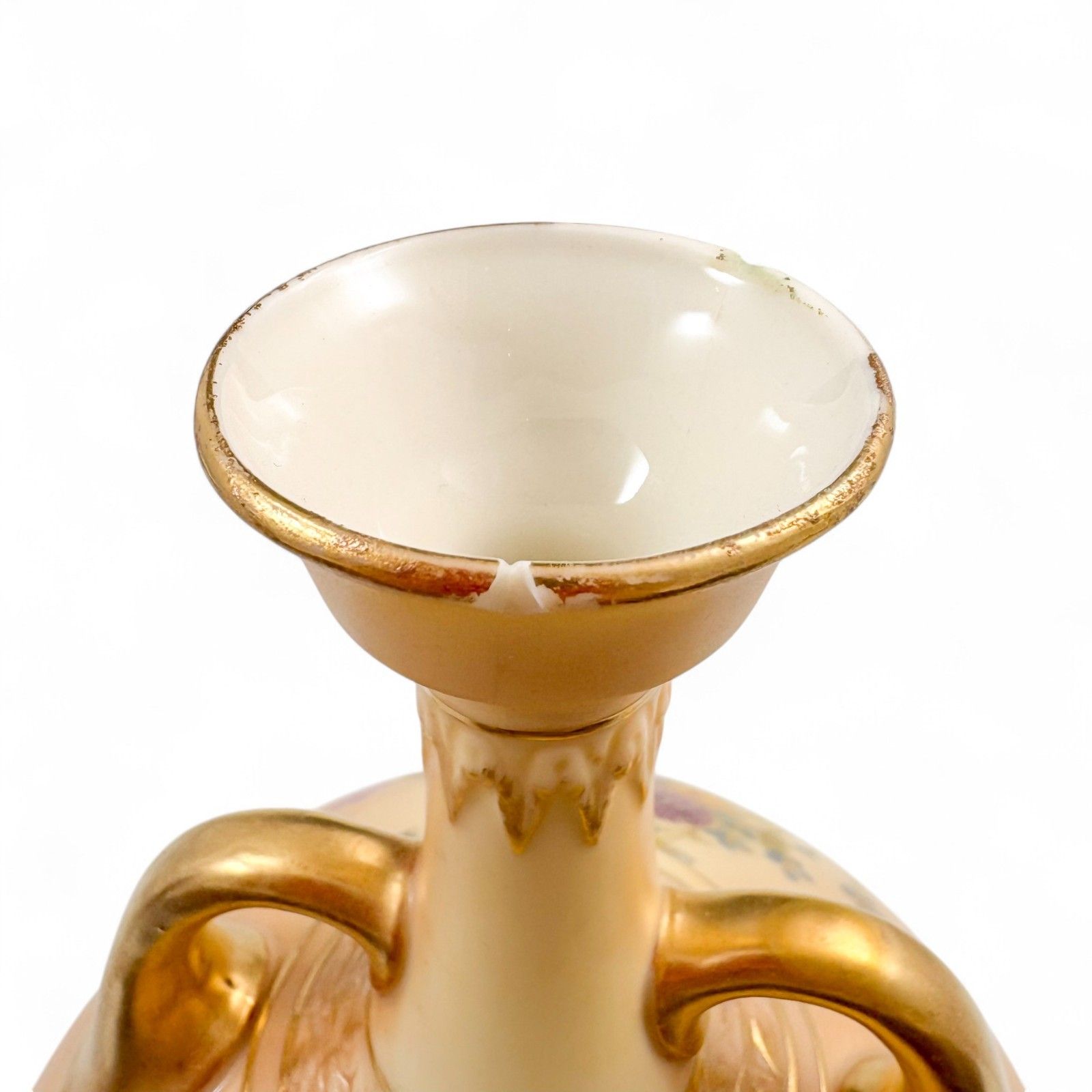 photo furniture Antique Art Nouveau Royal Worcester Blush Ivory Vase 1903 Model 1747