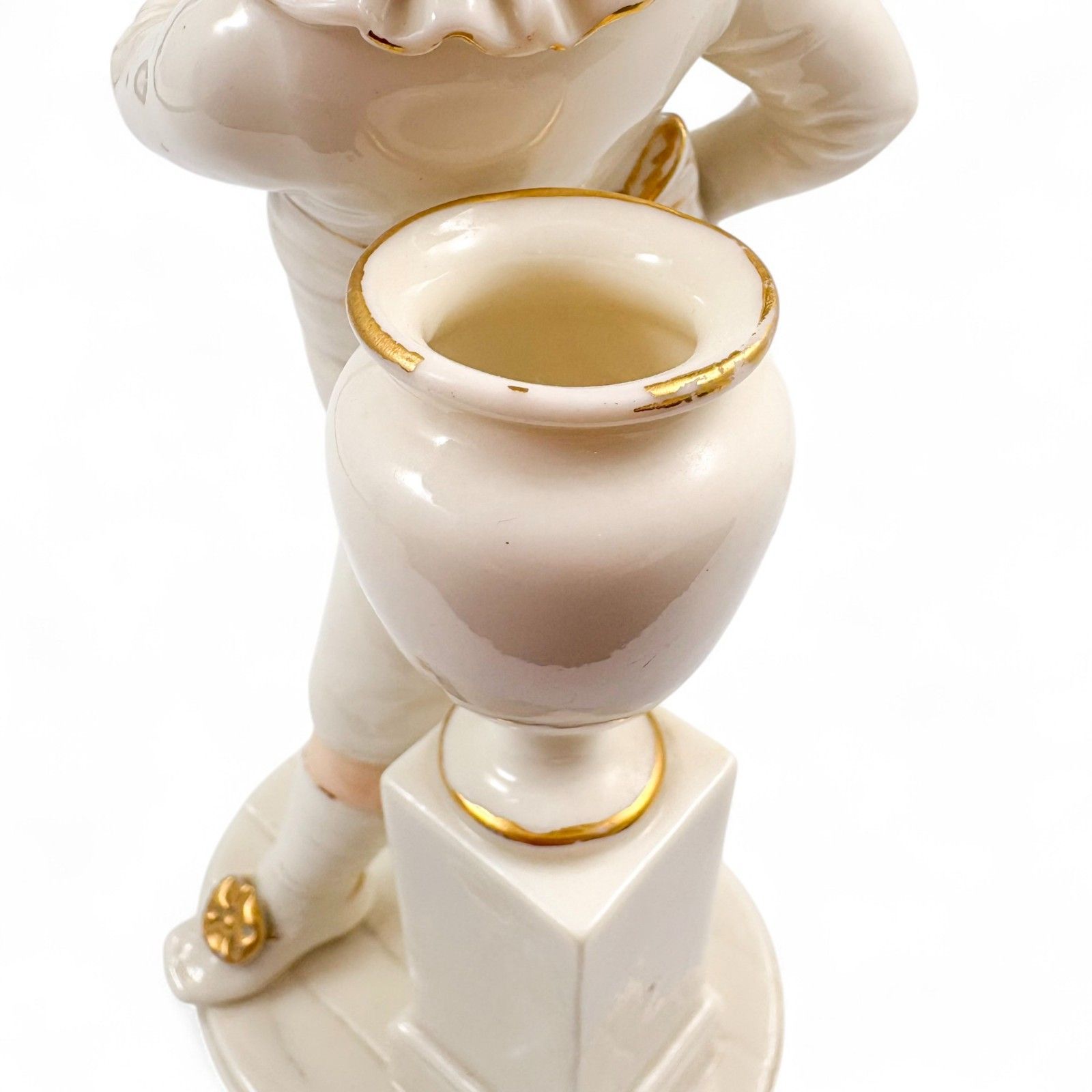 Home Decor Antique Victorian 1884 Royal Worcester Porcelain Figurine Boy Model 944 photo