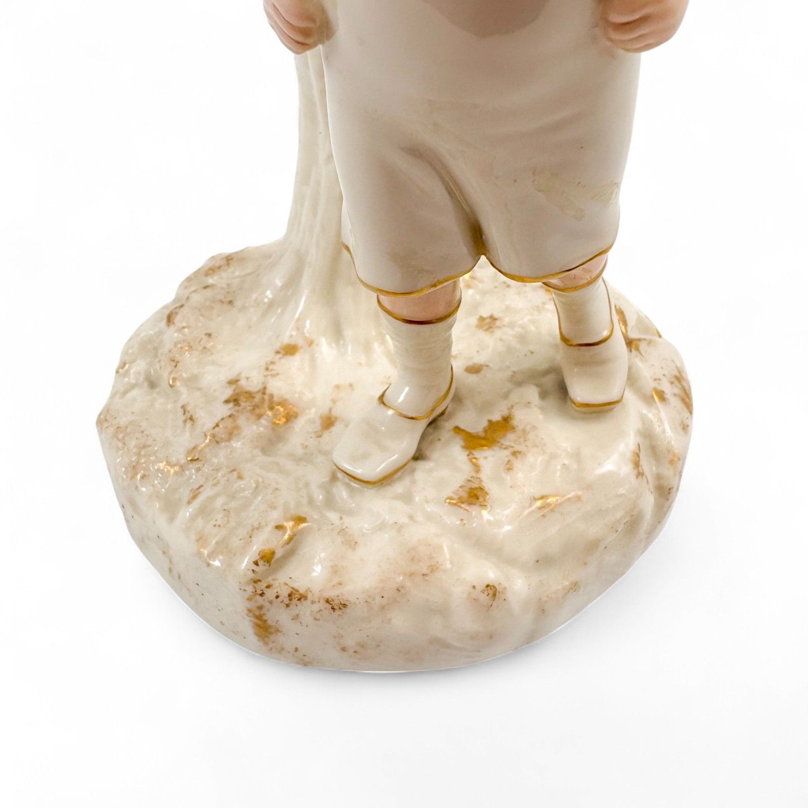 photo for sale Royal Worcester 1886 James Hadley Boy Figurine Model 938 Victorian Porcelain