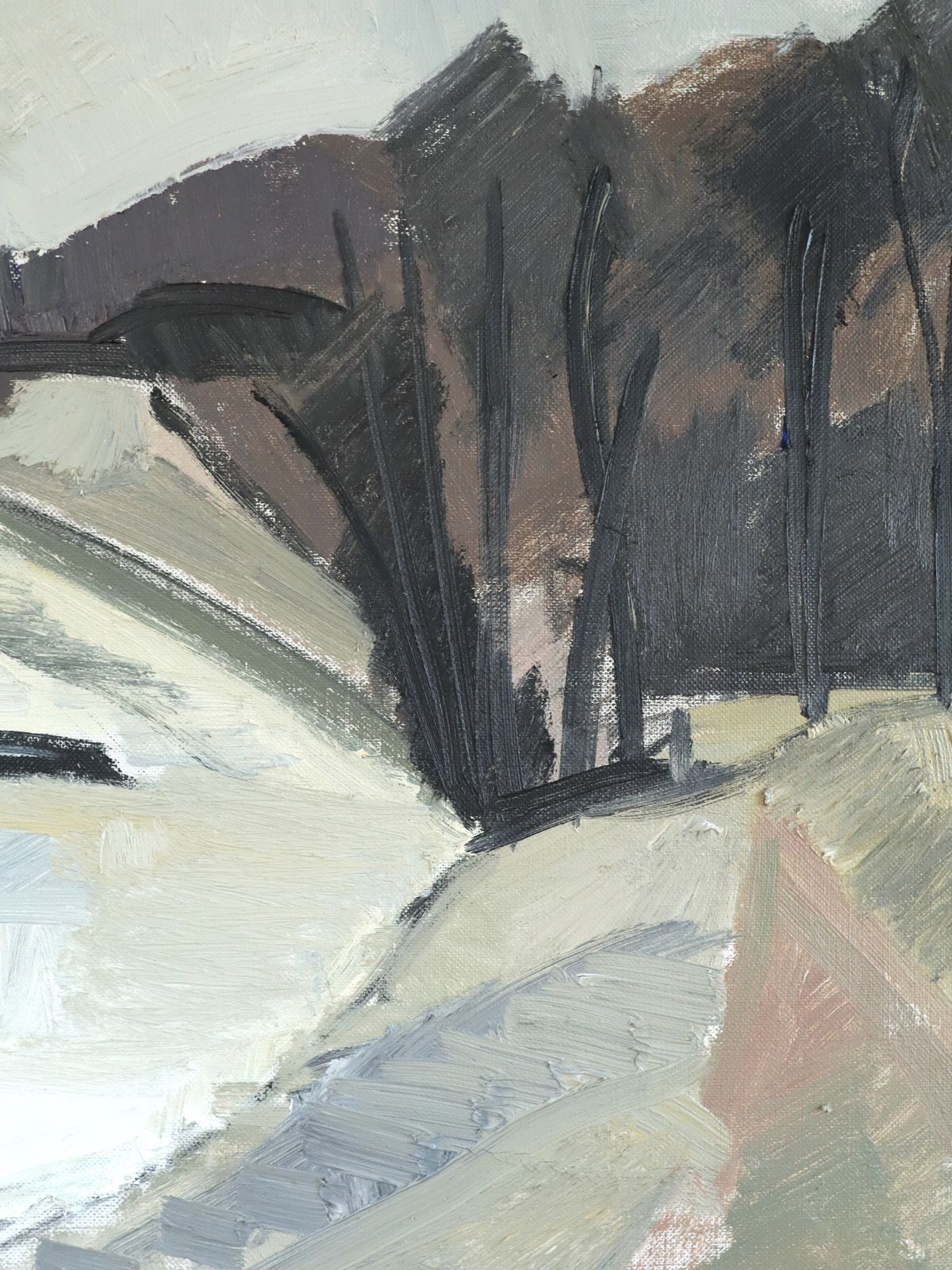 Art Still Coast In Oil Onto Canvas photo
