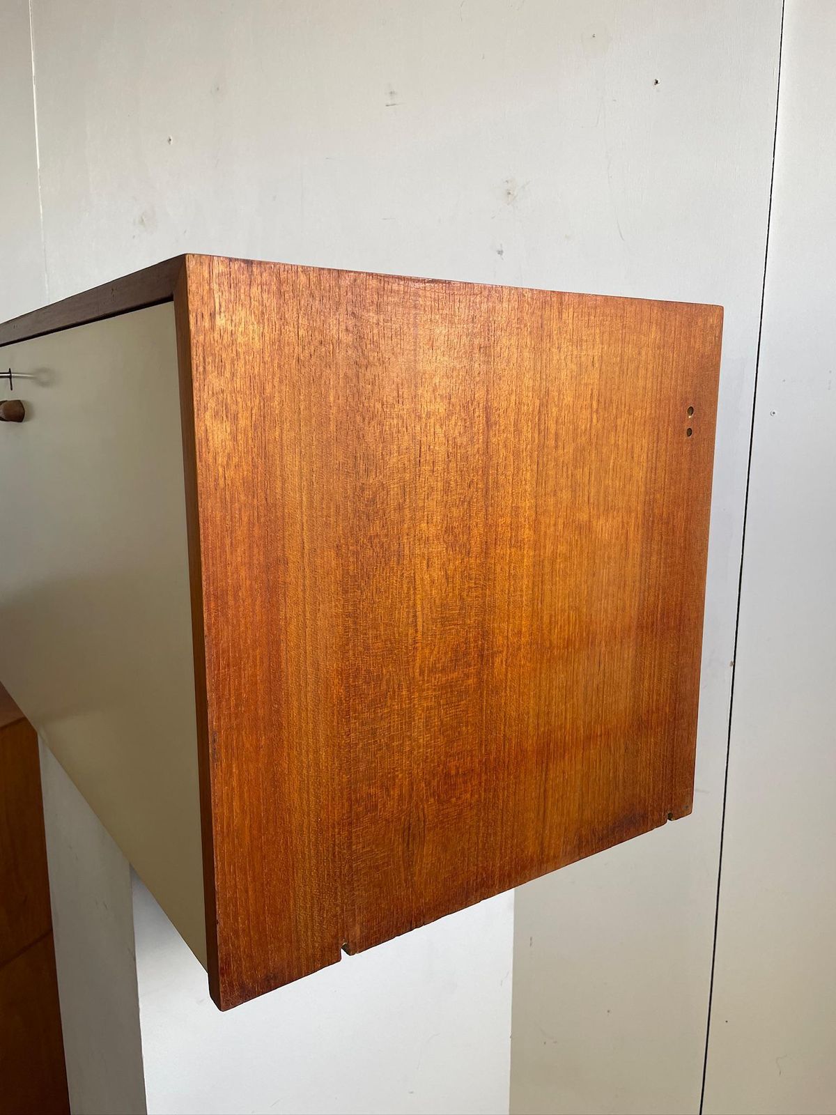 89cm Vinyl Lp White Ladderax Large Record Storage Cabinet 2 Bars (13a) photo vintage
