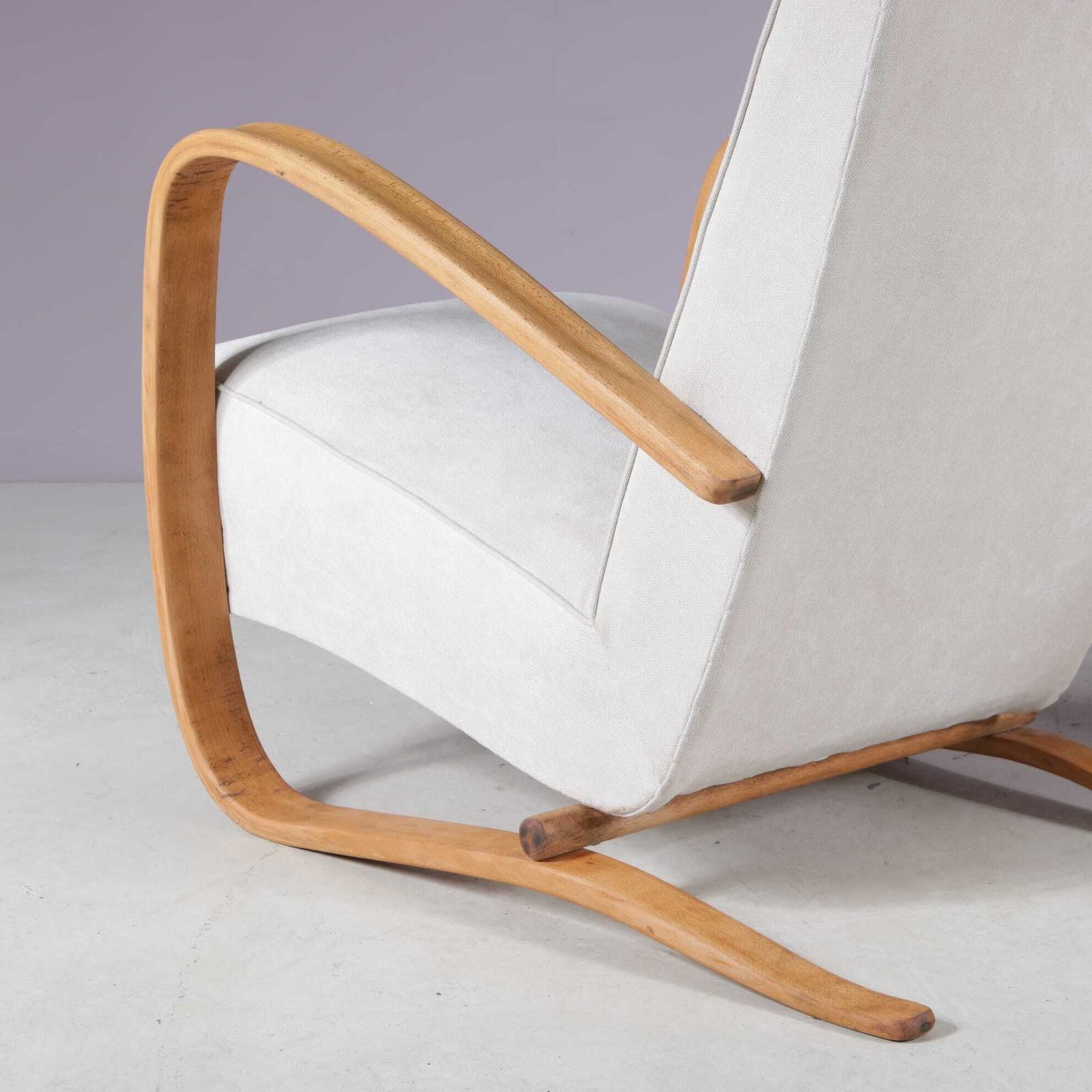 Pair Of Jindrich Halabala Lounge Chairs For Up Zadovy, 1950 photo vintage