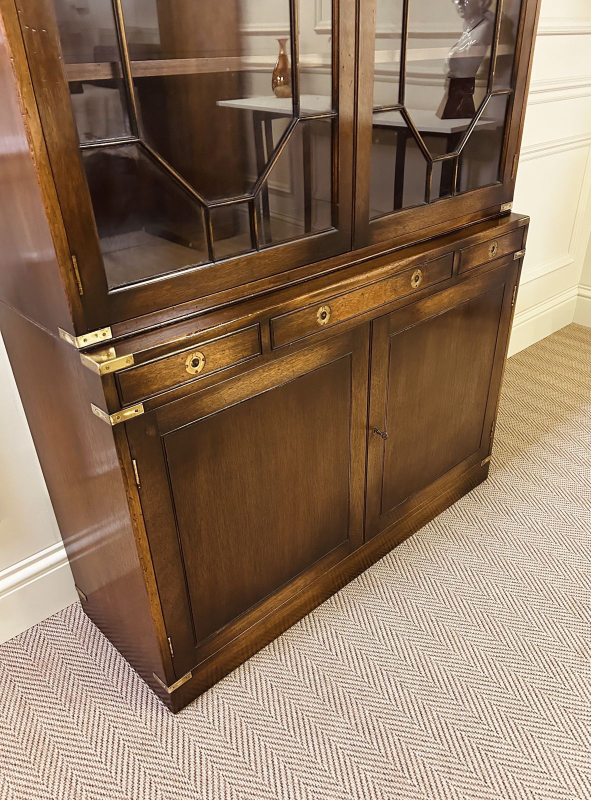 Campaign Style Library Bookcase Astragal Glazed Bevan Funnell photo 900.0