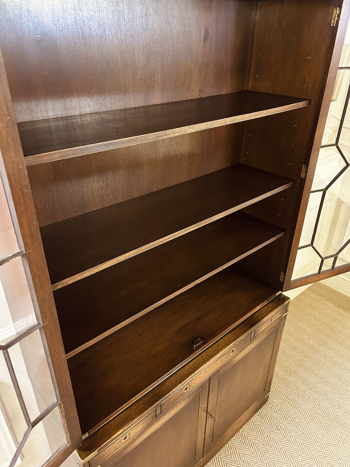photo vintage Campaign Style Library Bookcase Astragal Glazed Bevan Funnell