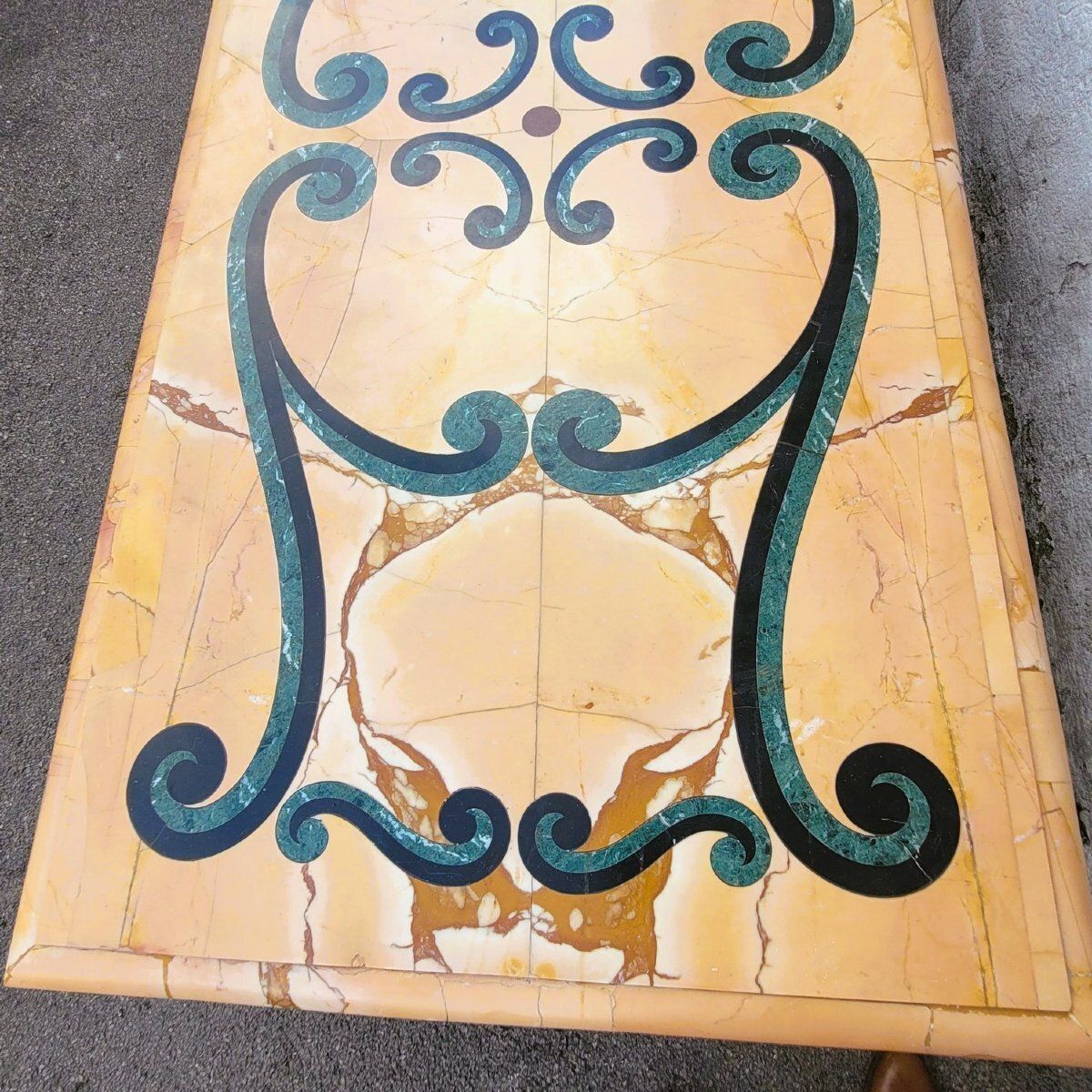 Important Coffee Table In Marble And Gilded Wood, Late 19th/Early 20th Century photo Furniture