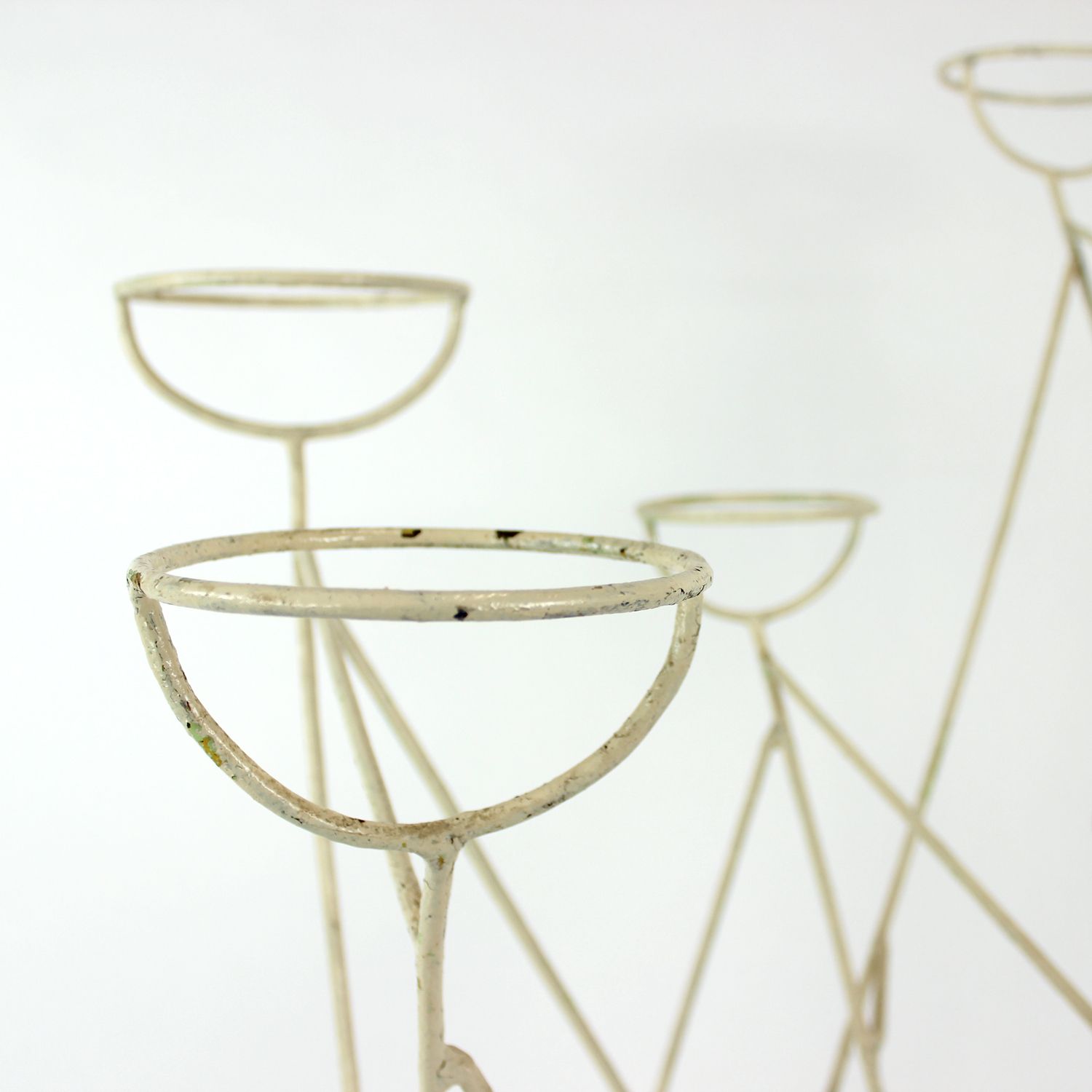 photo for sale Large Mid Century Steel Plant Holder Stand, Czechoslovakia 1960s