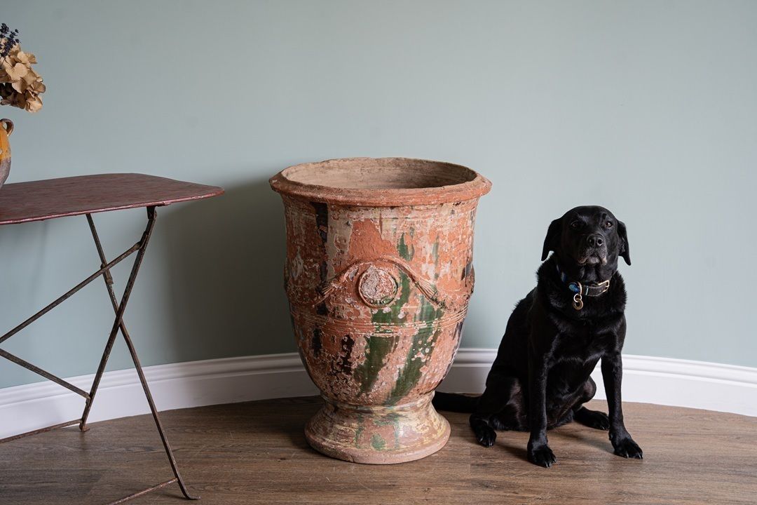 photo furniture Antique French Anduze Vase, 1900s