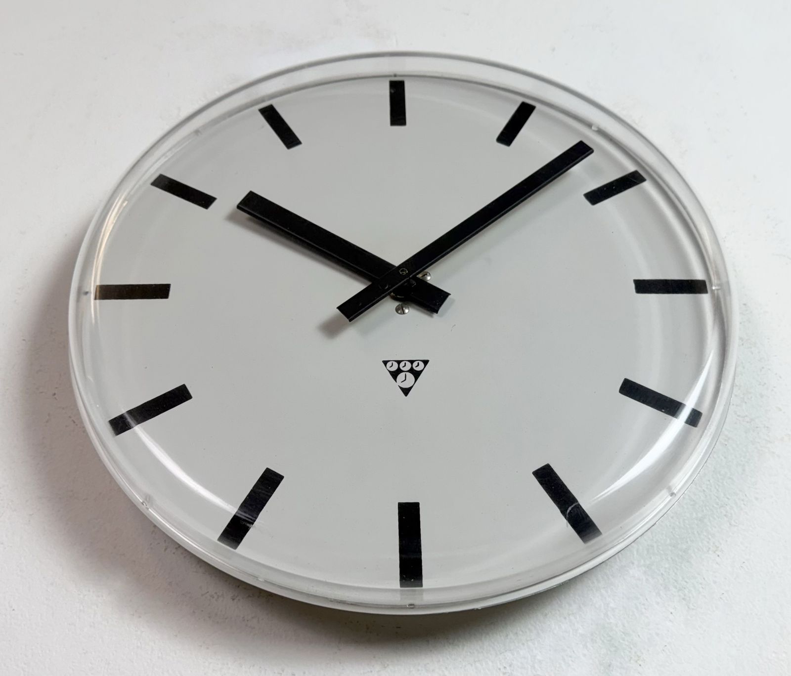 Vintage Office Wall Clock From Pragotron, 1980s photo buy