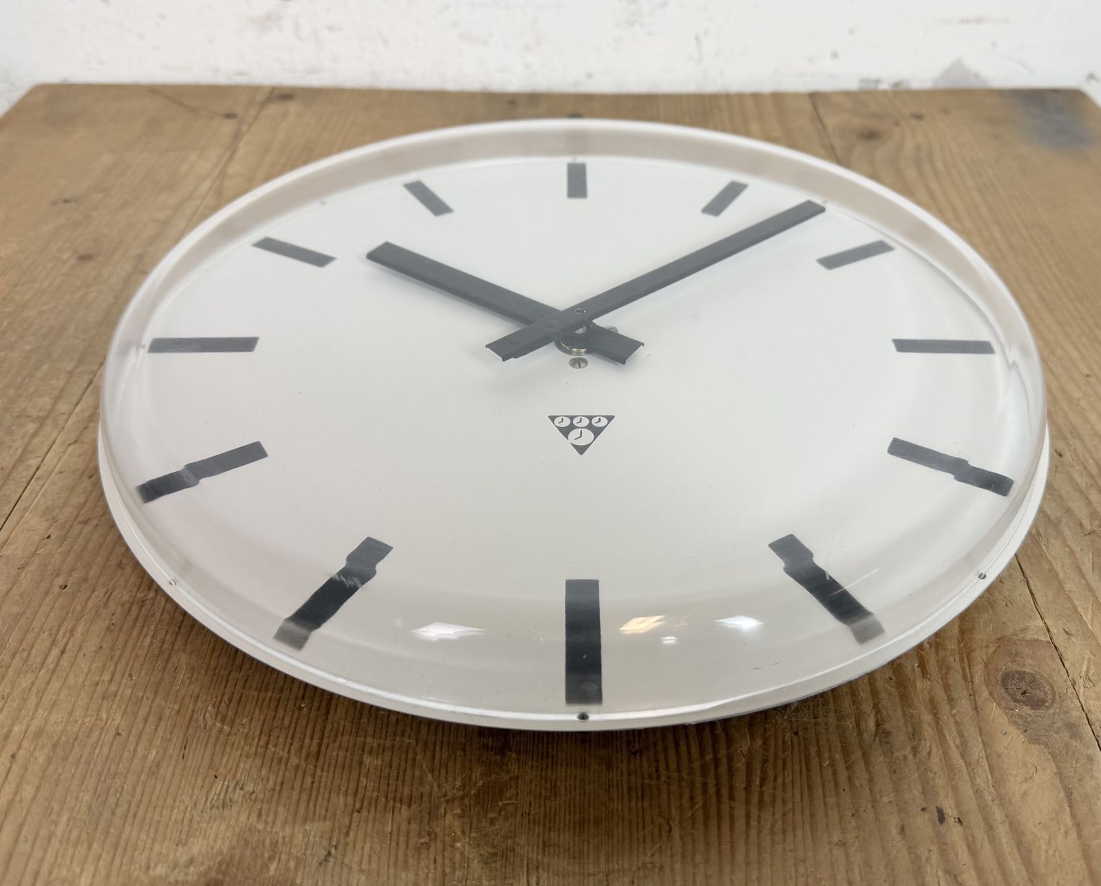 Vintage Office Wall Clock From Pragotron, 1980s photo vintage
