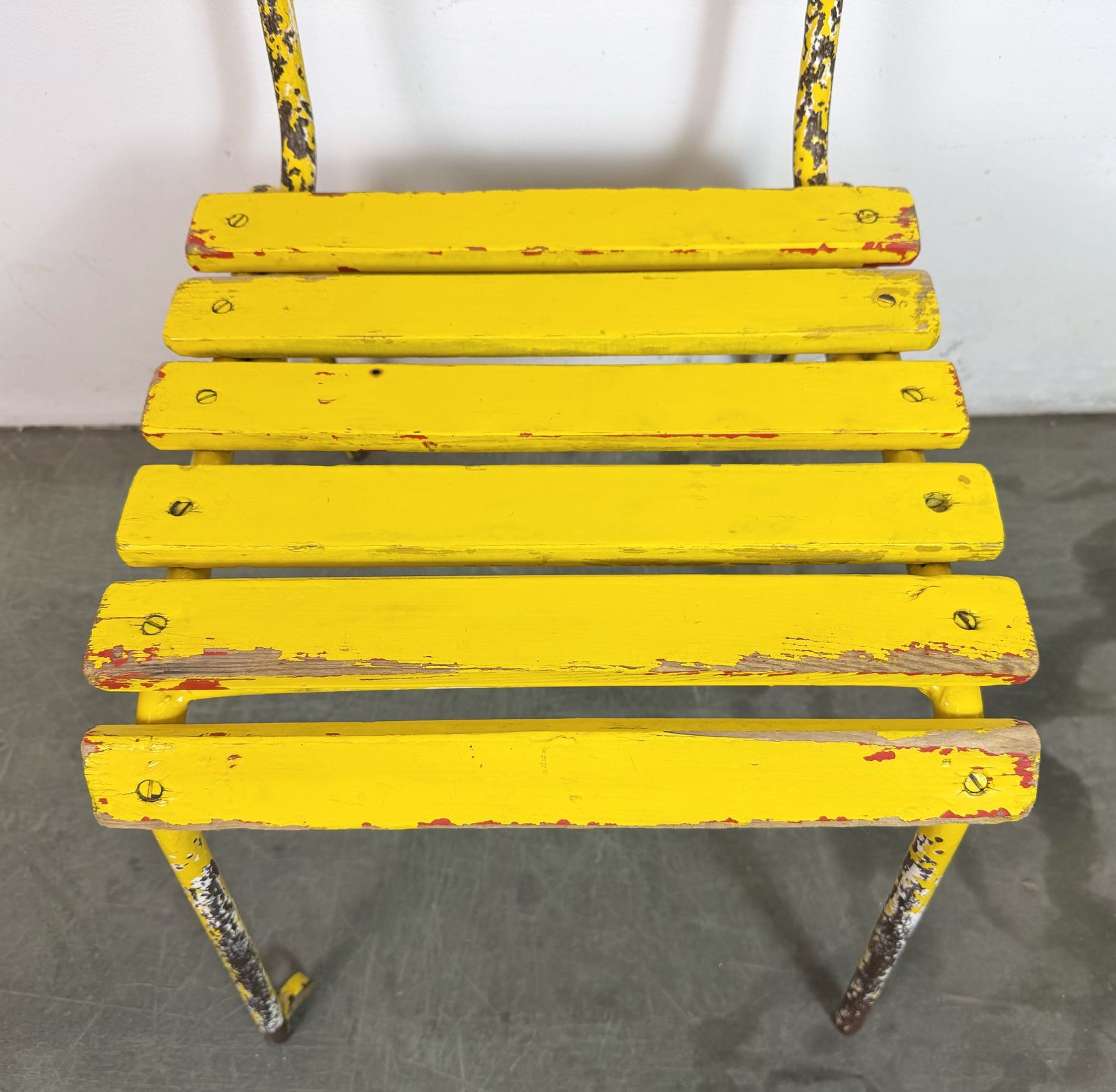 Vintage Yellow Chair, 1960s, Iron photo 189.0