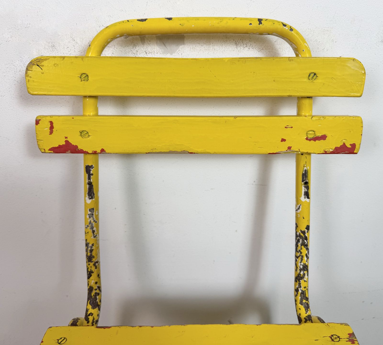 Vintage Yellow Chair, 1960s, Iron photo vinterior