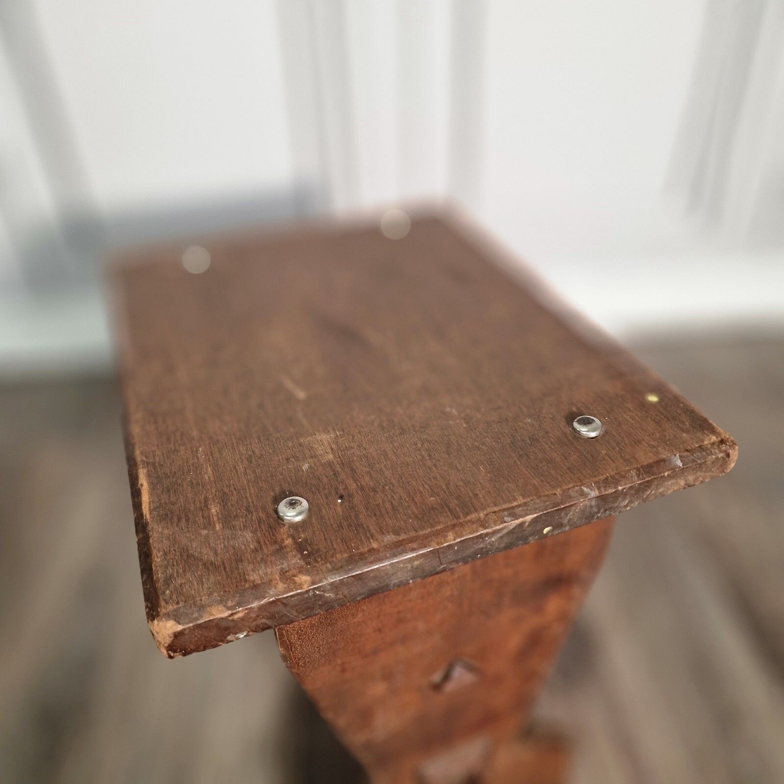 Antique Oak Side Table Arts & Crafts Refectory Style Occasional Coffee photo for sale