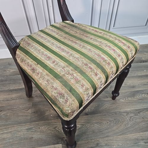 Antique Mahogany Side Chair 19th Century William IV Period Bedroom Dining Carved photo Furniture