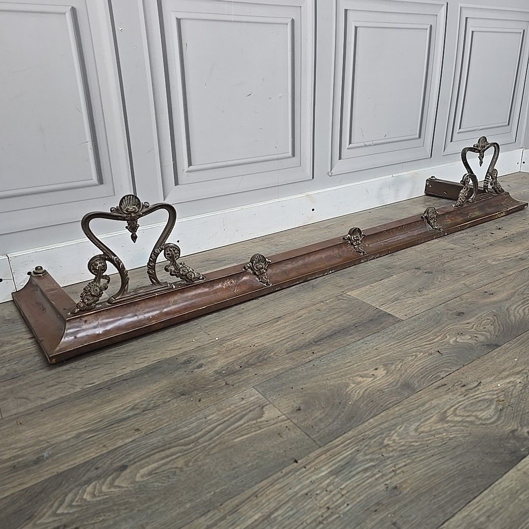 Antique Fireplace Fender Kerb Hearth Fire Side  Neoclassical Detail Casting photo furniture