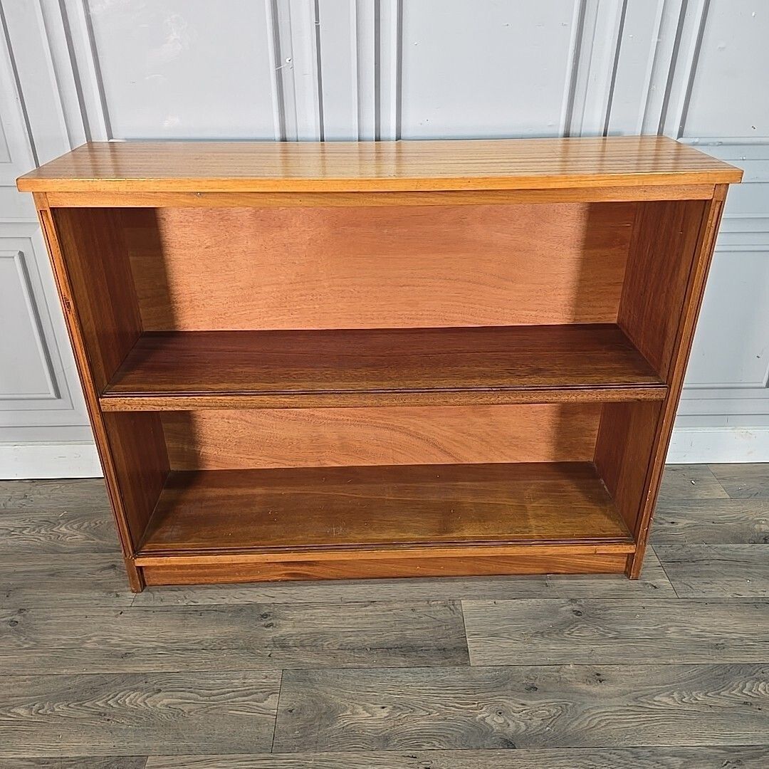 photo buy Vintage Mahogany Bookcase – Retro Shelf Library Shelves Mid Century Wooden