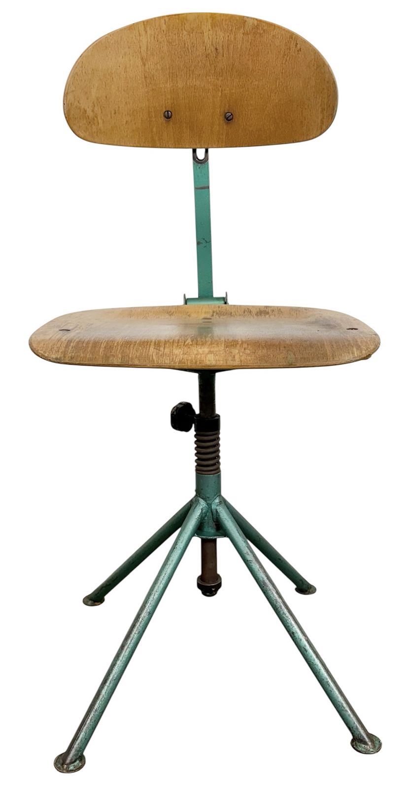 Dark Green Industrial Workshop Chair, 1950s, 15x