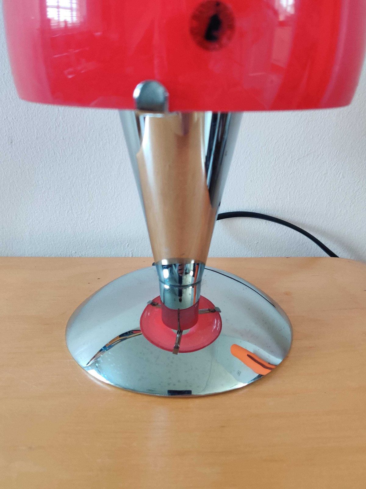 Vintage Ikea Sextett Model B9712 Red Glass Shave Chrome Metal Base 1990s Rare, Space Age Y2k photo buy