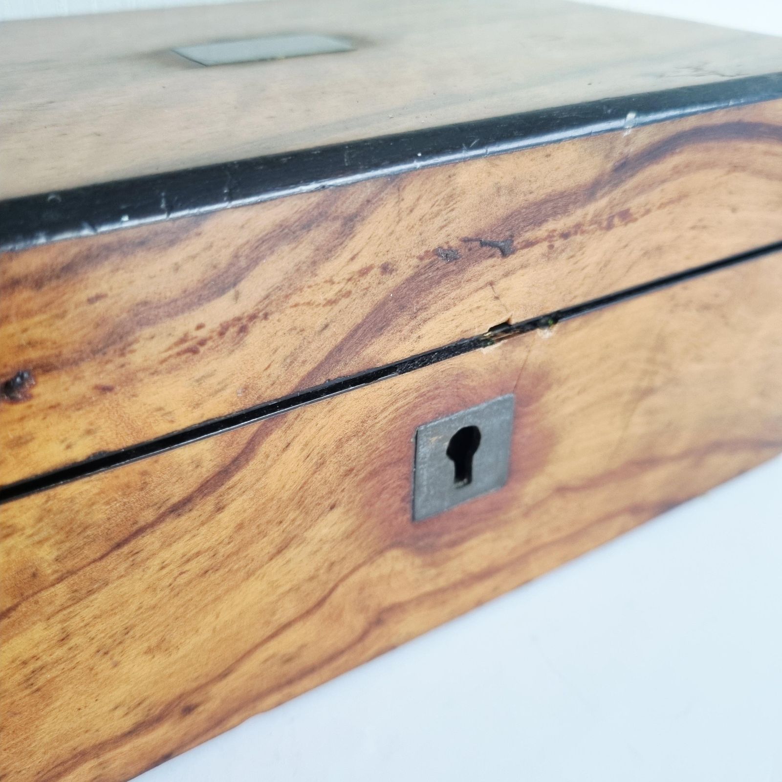 Antique Wooden Writing Or Jewellery Box photo vinterior