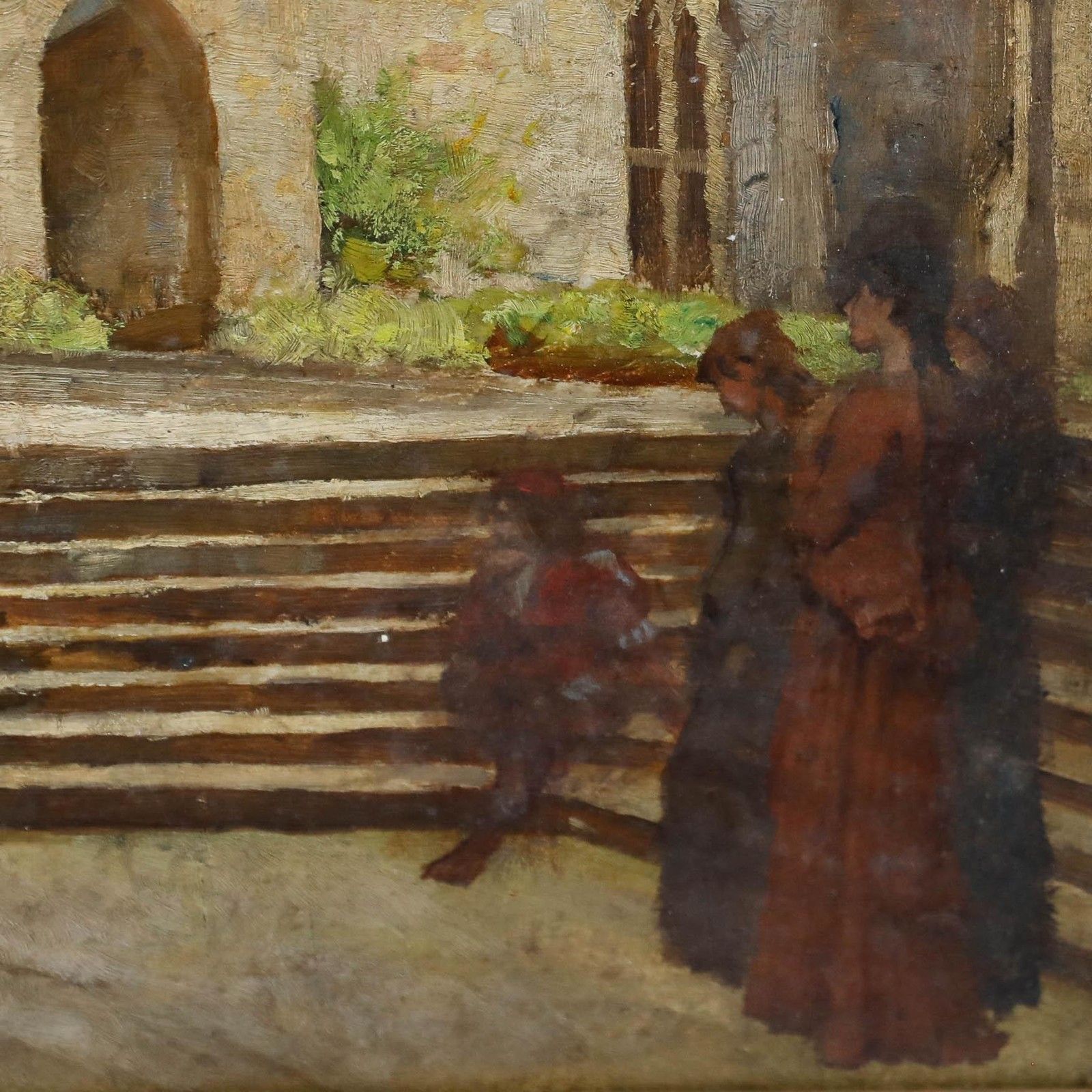 Follower Of Byam Shaw (1872 1919) Framed Oil, The Blind Harper photo 350.0