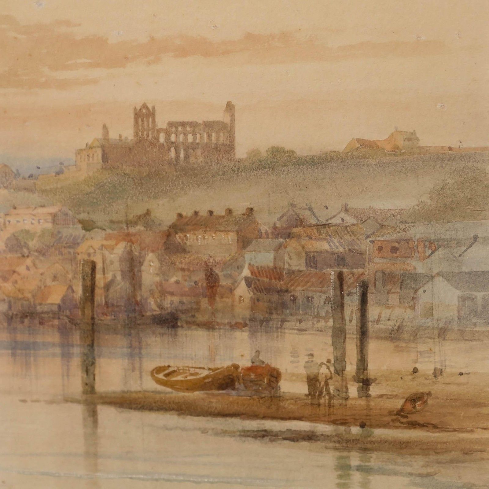 Fredrick William Booty (1840 1924) Watercolour, Evening On The River Esk photo 350.0