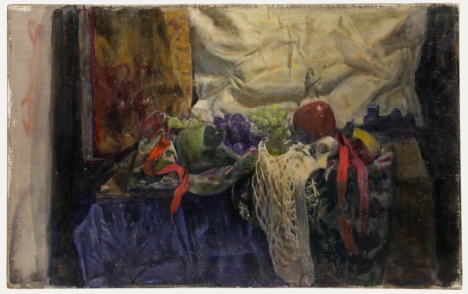 George Weissbort (1928 2013) 20th Century Oil, Fruit, Ribbon And Net