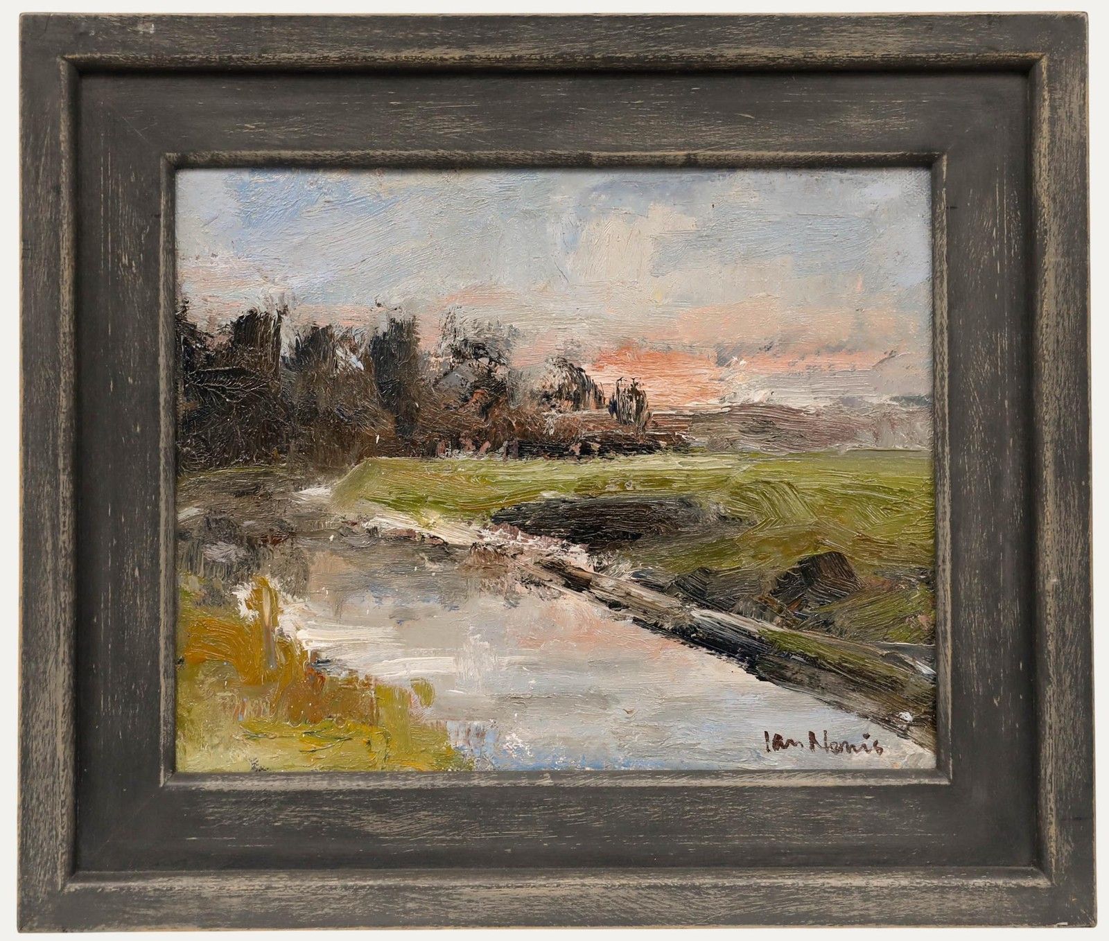 Ian Norris (B.1960) Framed Contemporary Oil, River Ribble