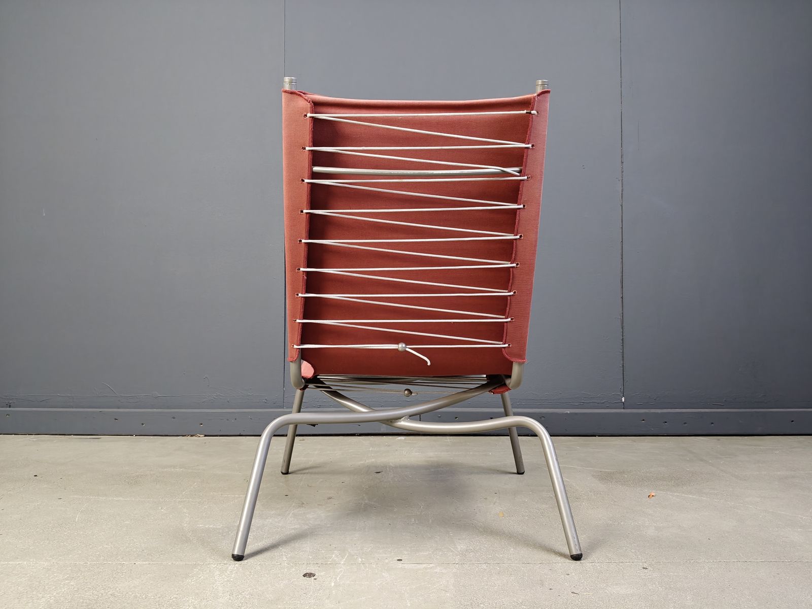 Vintage Crossed Legged Lounge Chair By Fabiaan Van Severen, 1990s photo for sale
