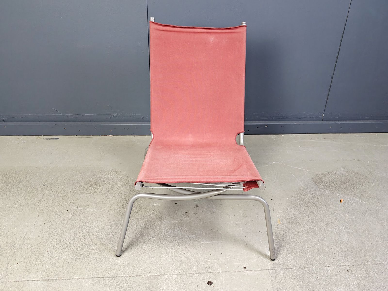 photo for sale Vintage Crossed Legged Lounge Chair By Fabiaan Van Severen, 1990s
